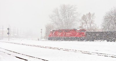 Train In Snowstorm DSCN19093