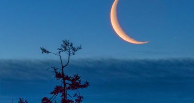 Crescent Moon Over Cloud Bank P1290473.83