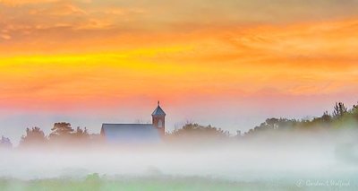 Church In Misty Clouded Sunrise DSCN26943-5