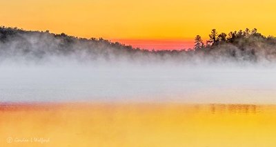 Misty Otter Lake At Sunrise DSCN28243-5