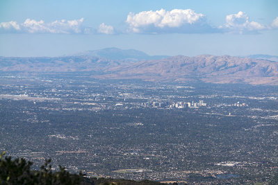 A view of Mount Diablo and San Jose