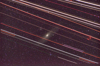 Lots of Jet traffic across the Andromeda Galaxy