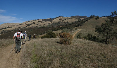 Starting our hike up to the top of Mount Diablo