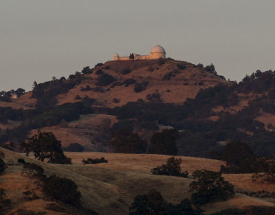 Lick Observatory at sunset