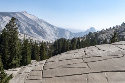 Clouds Rest and Half Dome from Olmsted Point - Yosemite NP