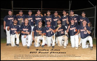 ****2017**** Horsham Astros Pendel Baseball