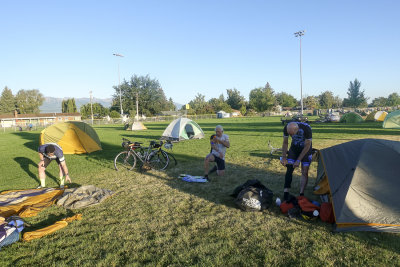 Packing up in Baker