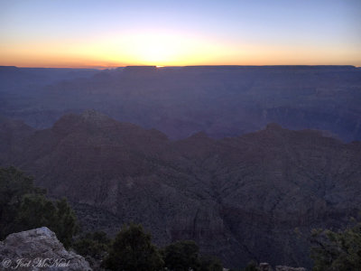 Grand Canyon sunset at Desert View: Grand Canyon National Park