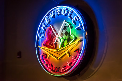 Chevrolet Corvette neon sign