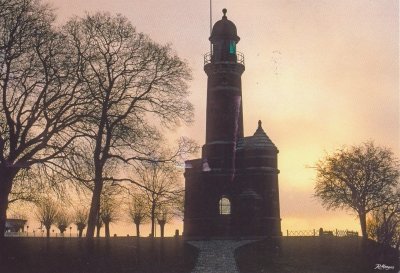Holtenau Lighthouse, Kiel Canal, Germany