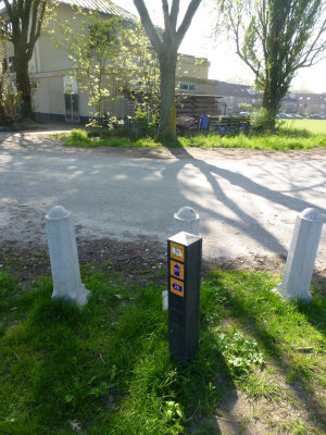 Paaltjes wandelknooppunt B