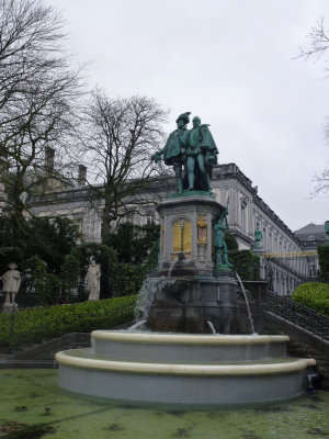 Brussel Kleine Zavelsquare Egmont en Hoorne