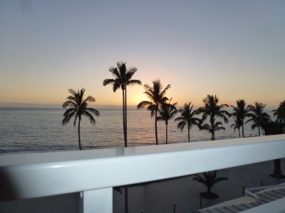Vanaf balkon appartement Puerta Naos