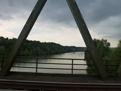 Spoorbrug over de Donau bij Regensburg