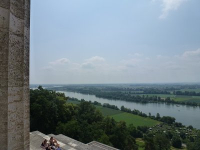 Uitzicht over de Donau bij Walhalla Donaustauf