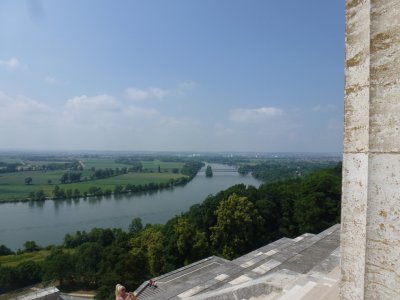 Uitzicht over de Donau bij Walhalla Donaustauf
