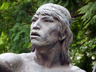 Statue in the Zocalo in Mexico City