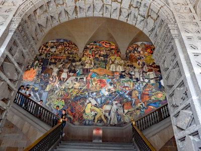  Murals of Diego Rivera in the National Palace 27 Sept,16