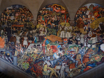  Murals of Diego Rivera in the National Palace 27 Sept,16