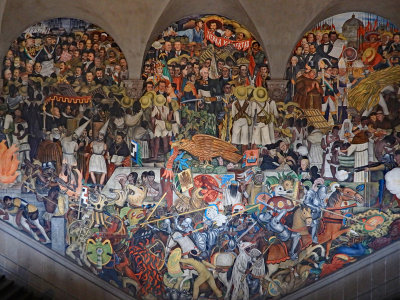  Murals of Diego Rivera in the National Palace 
