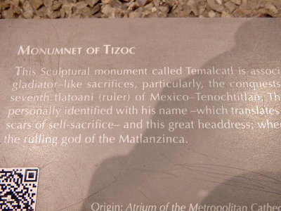  Information sign Monument of Tizoc