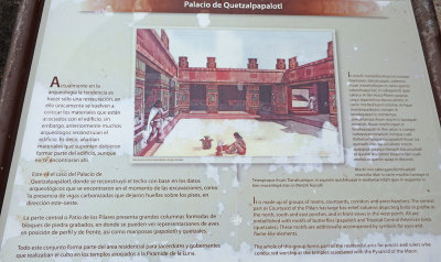 Information sign - Palacio de Quetzalpapalot