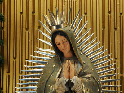Replica statue of Our Lady of Guadalupe