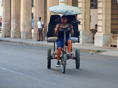 The trike another mode of transport in Havana