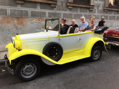 Our vintage car for the morning tour of Havana 30 Sep,16