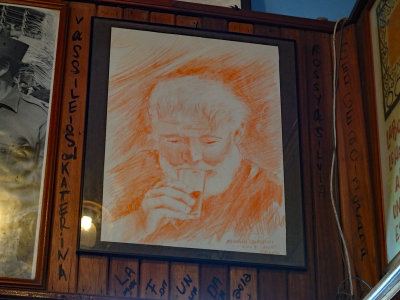 76 Sketch of Hemmingway hanging in the bar  30 Sep 16.jpg
