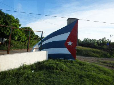 55 Fence painted as the Cuban flag.jpg