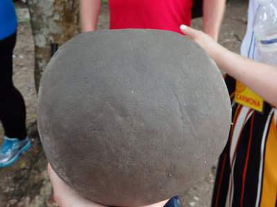 14 Chichen Itza - stone ball used in ancient Maya or Mesoamerican Ballgame.jpg