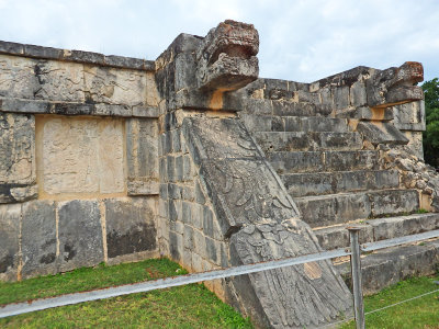 18 Chichen Itza - ancient wall carvings 19 Oct 16.jpg