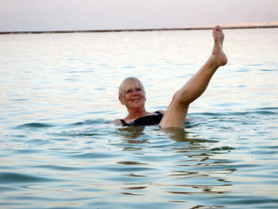 Moi floating in the Dead Sea 29 Oct, 17