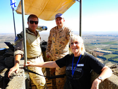 Two of the Israeli soldiers on lookout duty 25 Oct,17