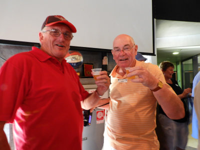 Dave and Robert enjoying the beer tasting