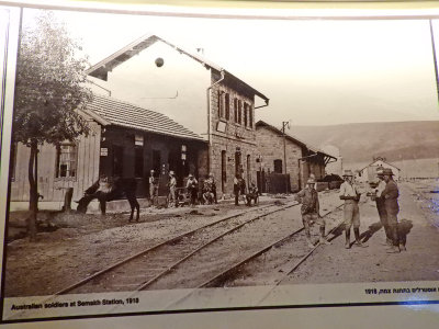 Australian soldiers at Samakh Station in 1916