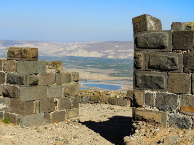 Belvoir Fortress is 20km south of the Sea of Galilee  26 Oct, 17