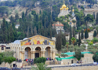 Churches we saw on the way to the Old City of Jerusalem 28 Oct, 17
