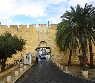 One of the gates to the Old City of Jerusalem 28 Oct, 17