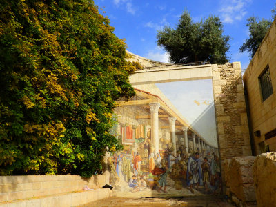Beautiful mural inside the Old City of Jerusalem 28 Oct, 17