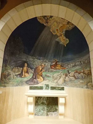 Inside the Chapel of Shepherd's Field built in 1953