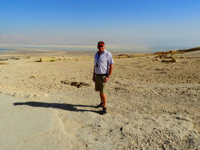 Dave with the Dead Sea in the background  29 Oct, 2017