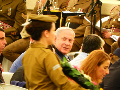 The Israeli Prime Minister attending the service 31 Oct, 17
