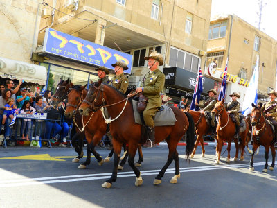 The riders are in full World War I battle attire 31 Oct, 17