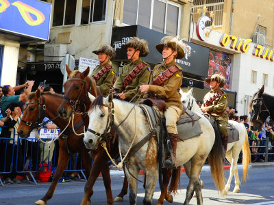 The riders are in full World War I battle attire 31 Oct, 17