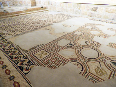 Inside the Byzantine Church with its ancient mosaic floor 2 Nov, 17