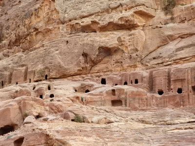 Many of the caves in Petra 3 Nov, 17
