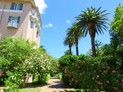 Beautiful gardens at the Lord Nelson Hotel, Cape Town 24 Jan, 18