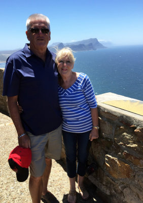 Dave and Rene at the Cape of Good Hope 25 Jan, 18